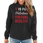 Alles Gute zum Valentinstag VR-Herz Hoodie, Liebe Tee für Paare