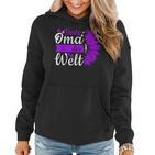 Beste Oma Der Welt Zum Muttertag Lila Blume Frauen Hoodie