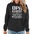 Bester Opa Großvater Der Welt Opa Weiß Alles Frauen Hoodie