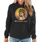 Damen 80S Party Girl Retro Outfit Achtziger Jahre Frauen Frauen Hoodie