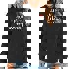 Damen Hoodie Holla Die Weinfee, Vino Weiß- & Rotwein Design
