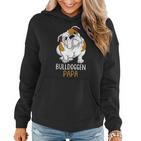 Herren Bulldoggen Papa Hundehalter Englische Bulldogge Frauen Hoodie