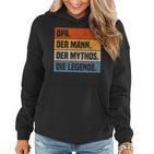 Herren Opa Der Mann Der Mythos Die Legende Großvater Geschenk Frauen Hoodie