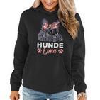 Hunde Oma Französische Bulldogge Frenchie Frauchen Frauen Hoodie