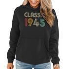 Klassisch 1945 Vintage 78 Geburtstag Geschenk Classic Frauen Hoodie