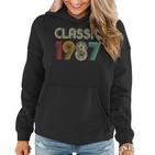 Klassisch 1987 Vintage 36 Geburtstag Geschenk Classic Frauen Hoodie