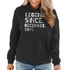 Legend Since December 1984 Geburtstag Bruder Schwester Frauen Hoodie