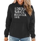 Legend Since December 1985 Geburtstag Bruder Schwester Frauen Hoodie