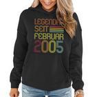 Legendär Seit Februar 2005 Geschenk 18 Geburtstag Frauen Hoodie