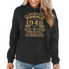 Legenden 1948 Geburtstag Hoodie, Geschenk zum 75. für Männer