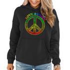 Love Peace 60Er 70Er Jahre Hippie-Kostüm Frauen Hoodie