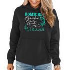 Lustige Angler Sprüche Komm Her Fischi Fischi Geschenkidee Frauen Hoodie