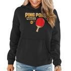 Ping Pong Ninja Tischtenniskelle Frauen Hoodie