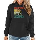 Receptionist Hero Myth Legend Vintage Rezeptionist Frauen Hoodie