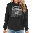 Vintage 50 Geburtstag Mann Schonend Behandeln Das Gute Stüc Frauen Hoodie