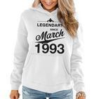 30 Geburtstag 30 Jahre Alt Legendär Seit März 1993 V3 Frauen Hoodie