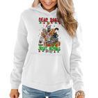 Dear Santa Just Bring Cats Weihnachtsbaum Hoodie für Katzenliebhaber