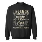 1954 Vintage Sweatshirt zum 69. Geburtstag, Retro Look für Männer und Frauen