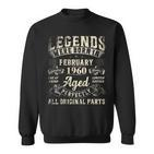 1960 Vintage Sweatshirt zum 63. Geburtstag für Männer und Frauen