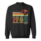 1982 Jahrgang Geburtstag Retro Vintage Herren Damen 40 Jahre Sweatshirt