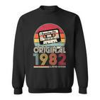 1982 Jahrgang Geburtstag Retro Vintage Herren Damen Geschenk Sweatshirt