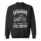 30. Geburtstag Sweatshirt für Männer, Biker 1993 Motorrad Chopper Design