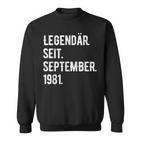 42 Geburtstag Geschenk 42 Jahre Legendär Seit September 198 Sweatshirt