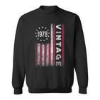 45 Year Old Vintage 1978 Amerikanische Flagge 45 Geburtstag Sweatshirt
