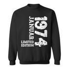 49 Geburtstag Frauen Männer Limited Edition Januar 1974 Sweatshirt