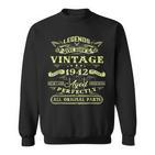 80 Geburtstag Farben Geboren Im Jahr 1942 80 Jahre Vintage V2 Sweatshirt