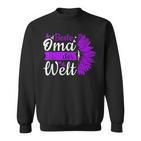 Beste Oma Der Welt Zum Muttertag Lila Blume Sweatshirt