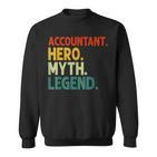 Buchhalter Hero Myth Legend Retro Vintage Buchhaltung V2 Sweatshirt