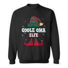 Coole Oma Elfe Partnerlook Weihnachten Sweatshirt