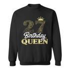 Damen 27. Geburtstag Sweatshirt Jahrgang 1995, Birthday Queen mit Krone