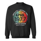 Fantastisch Seit April 1977 Männer Frauen Geburtstag Sweatshirt