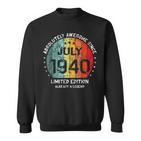 Fantastisch Seit Juli 1940 Männer Frauen Geburtstag Sweatshirt