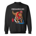 Feuerwehrmann Rex Dinosaurier Sweatshirt, Kinder Tee für Jungen