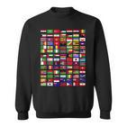 Flaggen Der Welt Spruch Geschenk Reisen Weltreise Geschenkid Sweatshirt