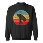 Folie Vintage Retro Foiler Elektrisches Hydrofoil Surfboard Sweatshirt