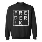 Frederik Sweatshirt Personalisiert, Vintage Namensaufdruck