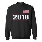 Geburtstag 2018 Sweatshirt mit Amerikanischer Flagge für Männer und Frauen