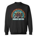 Gegründet 2008 Geboren Im März Ausgabe Legend Birthday Sweatshirt