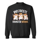 Hamster Mama Goldhamster Damen Mädchen Sweatshirt