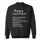 Herren Papa Liebe Geburtstag Geschenk Sweatshirt