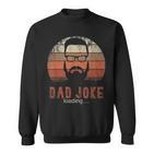 Herren Retro Hipster Papa Geschenk Zum Männertag Vater Witze Sweatshirt