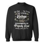 Herren Sweatshirt 31. Geburtstag 1992, Vintage Mann Mythos Legende