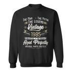 Herren Sweatshirt zum 38. Geburtstag 1985 Vintage, Mann Mythos Legende