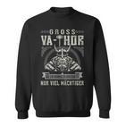 Herren Vathor Groß-Vathor Wikinger Opa Vatertag Großvater Sweatshirt