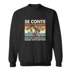 Italienischer Spruch Sweatshirt, Humorvolles Cartoon-Figur Tee