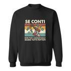 Italienisches Humor-Sweatshirt mit witzigem Spruch und Grafikdesign